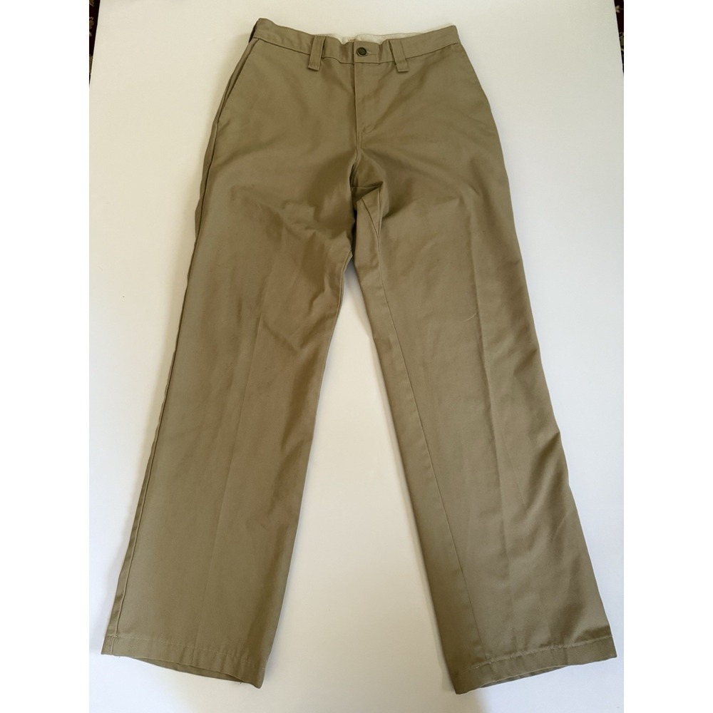 Dickies Men 28x28 Work Pants Tan Beige Khaki Utility Straight Leg Construction